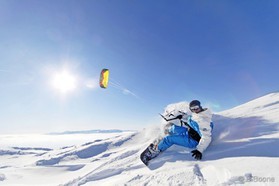 Johann Civel - Snowkite en Bosnie - Jahorina