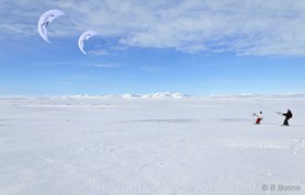 snowkite en Islande